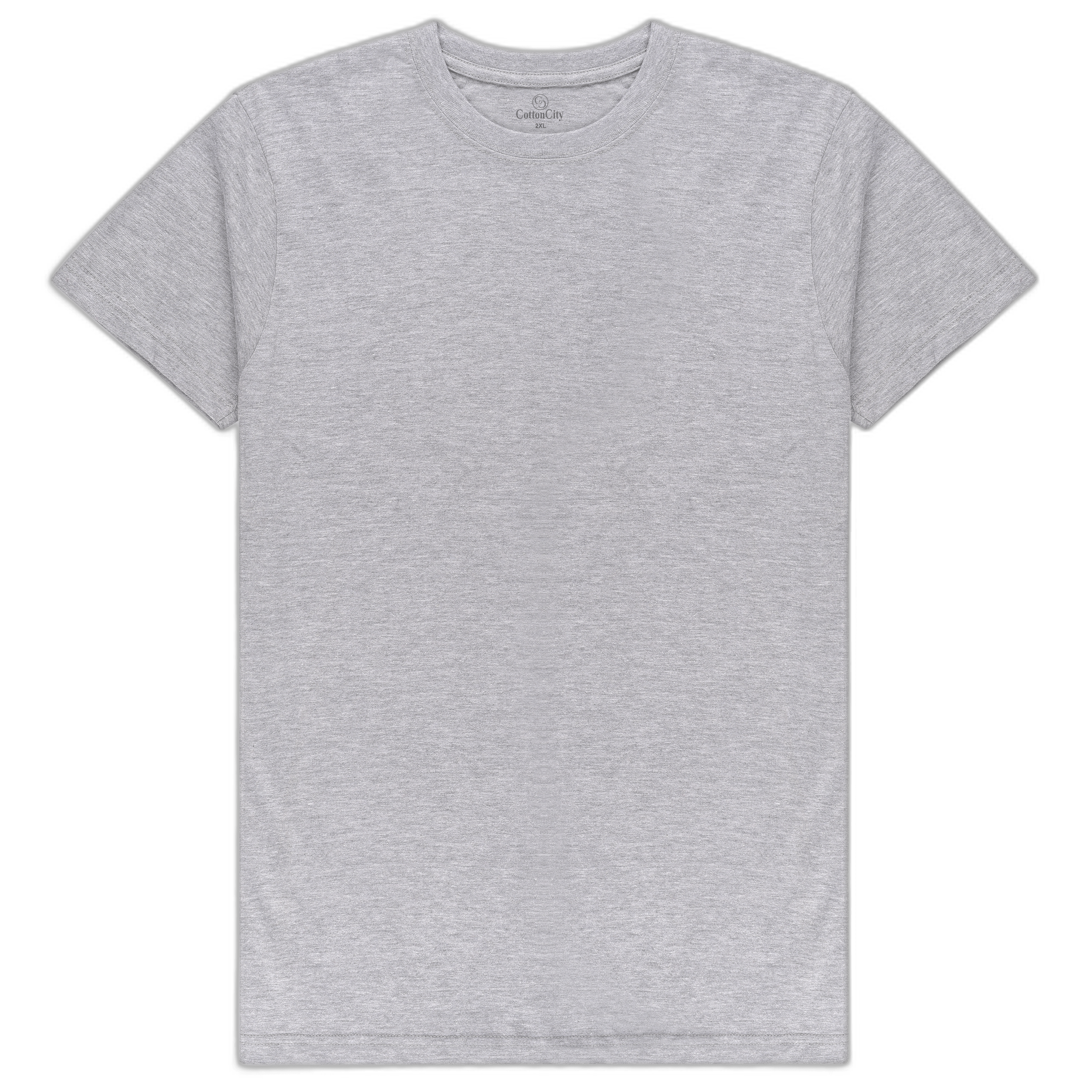 Cotton City Essential Crew - Heather Grey - View 1